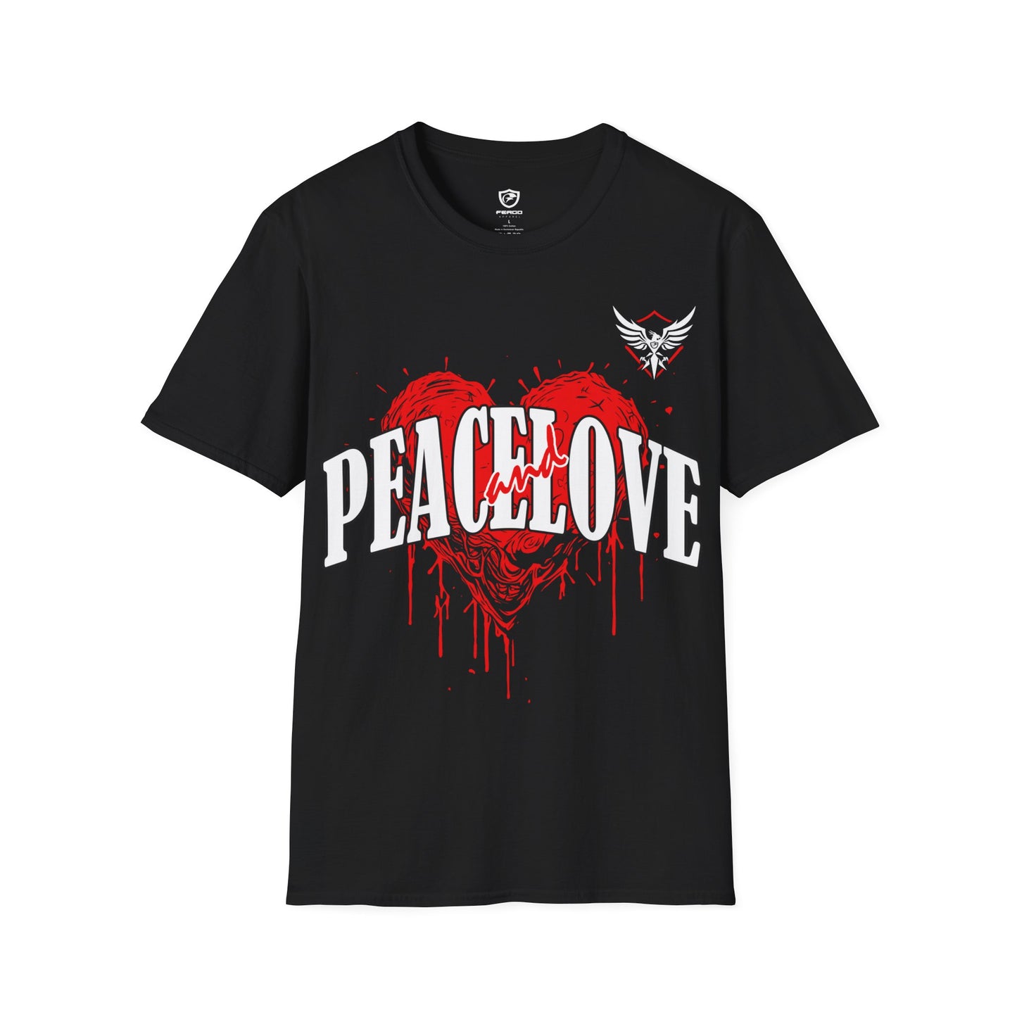 Peace and Love T-Shirt Black