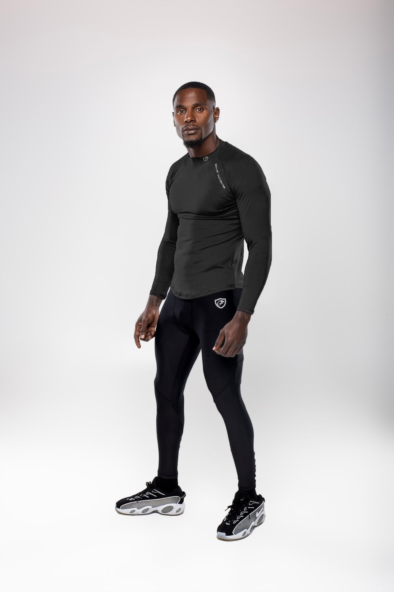 MEN’S Cool-Dry Fit Long Sleeve Mock Neck