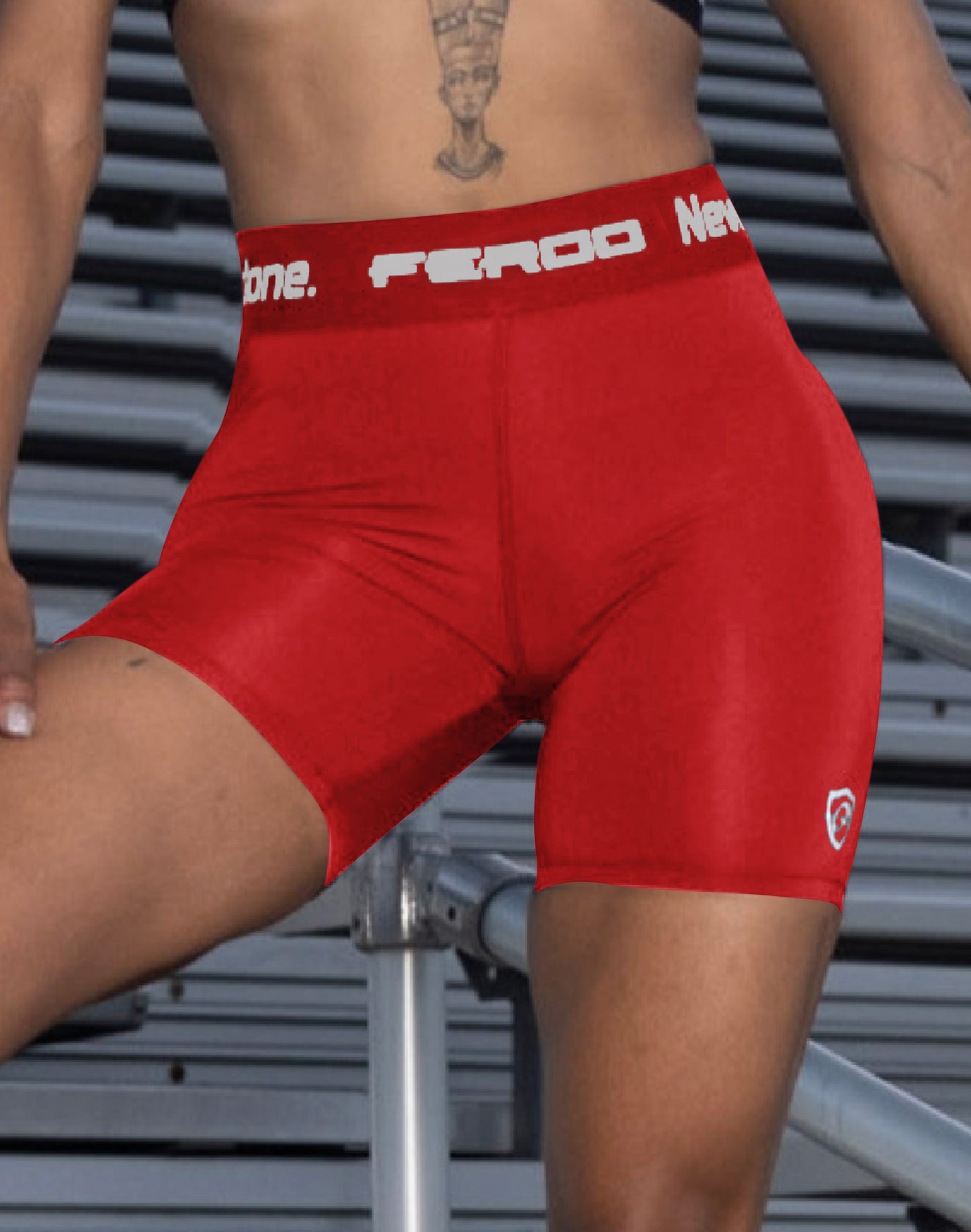 Women Red Sports shorts