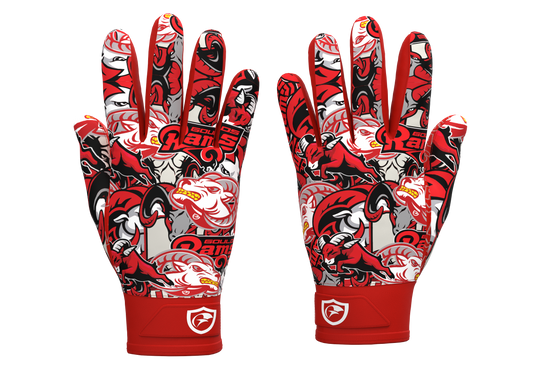 Rams Collage Football Gloves | Goulds Rams collection