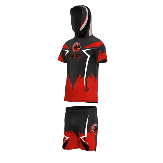 Rams Bolt Short Sleeve Hoodie & Shorts Set | Goulds Rams Collection
