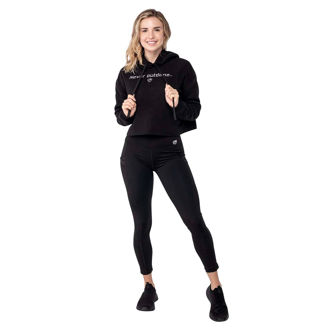 Cropped Sweatshirt w/ Hoody
