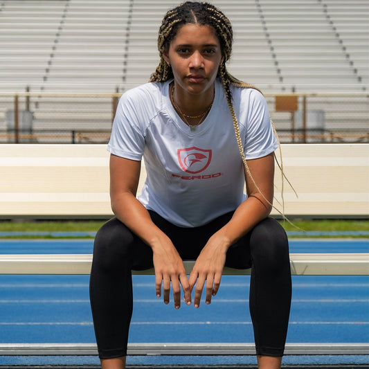 Girls Compression Shirt White