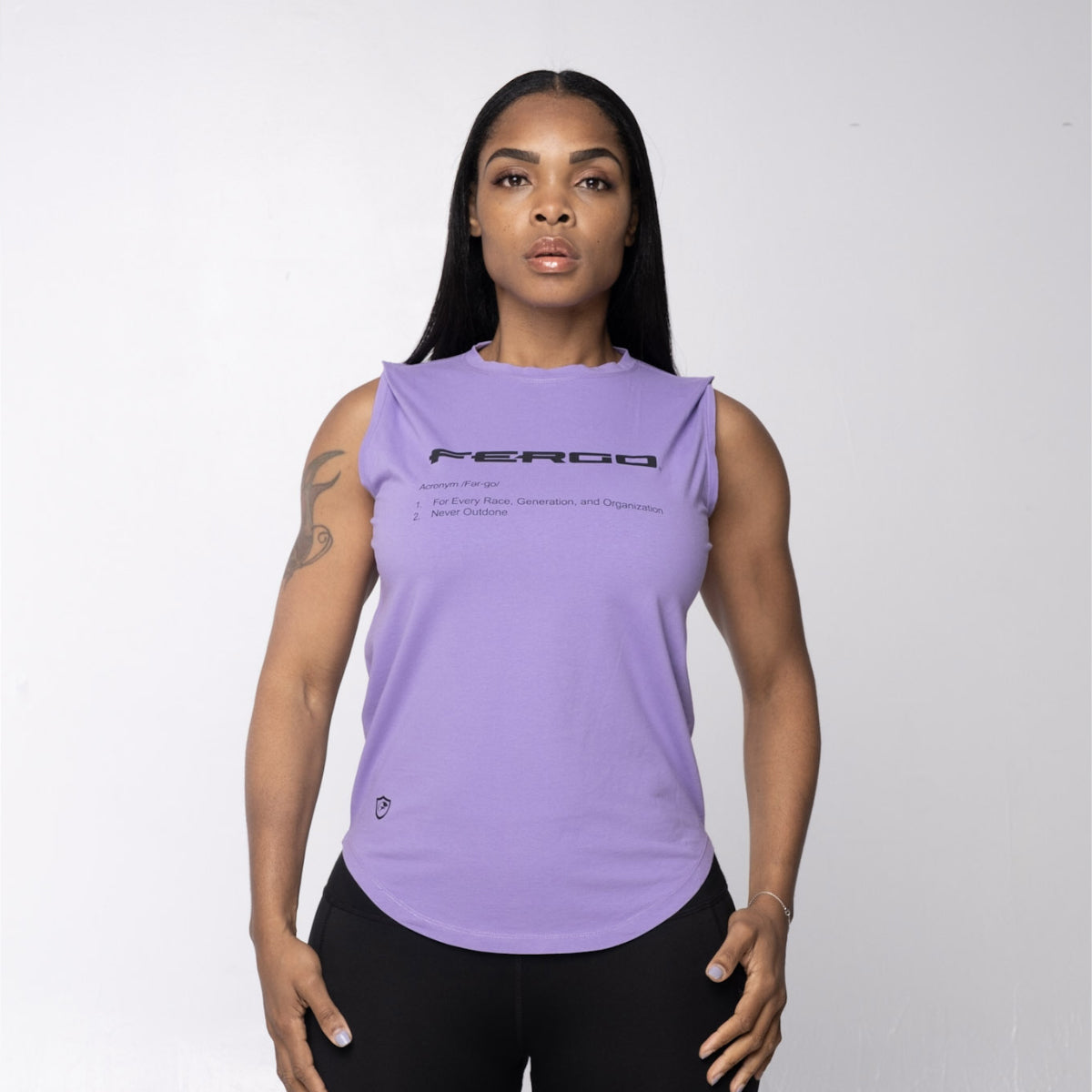 Loose Workout Tee Purple XX-Large