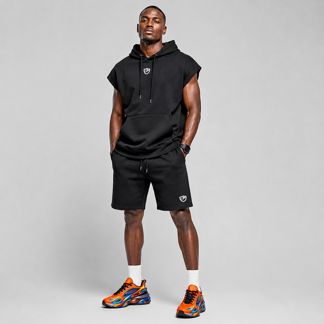 Men Fleece sweat Short