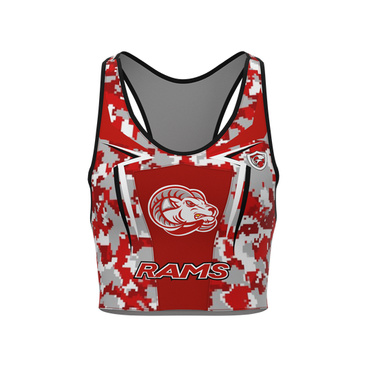 Lady Rams Cheer Top Sports Bra | Goulds Rams Collection