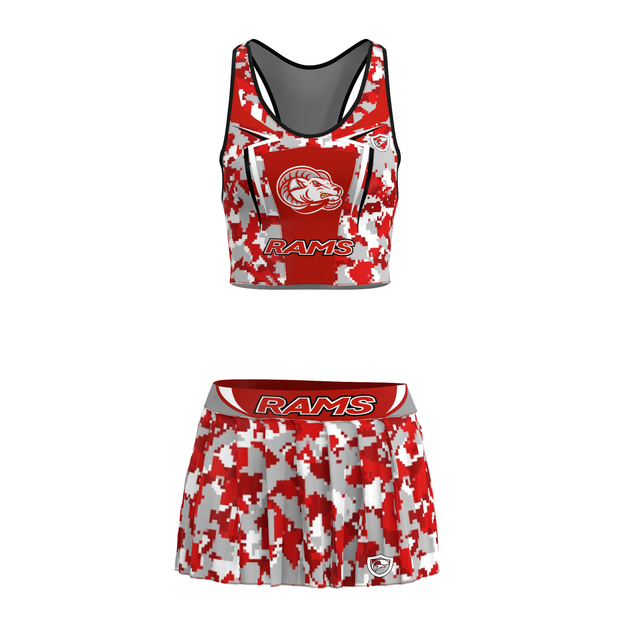 Lady Rams Cheer Top Sports Bra | Goulds Rams Collection