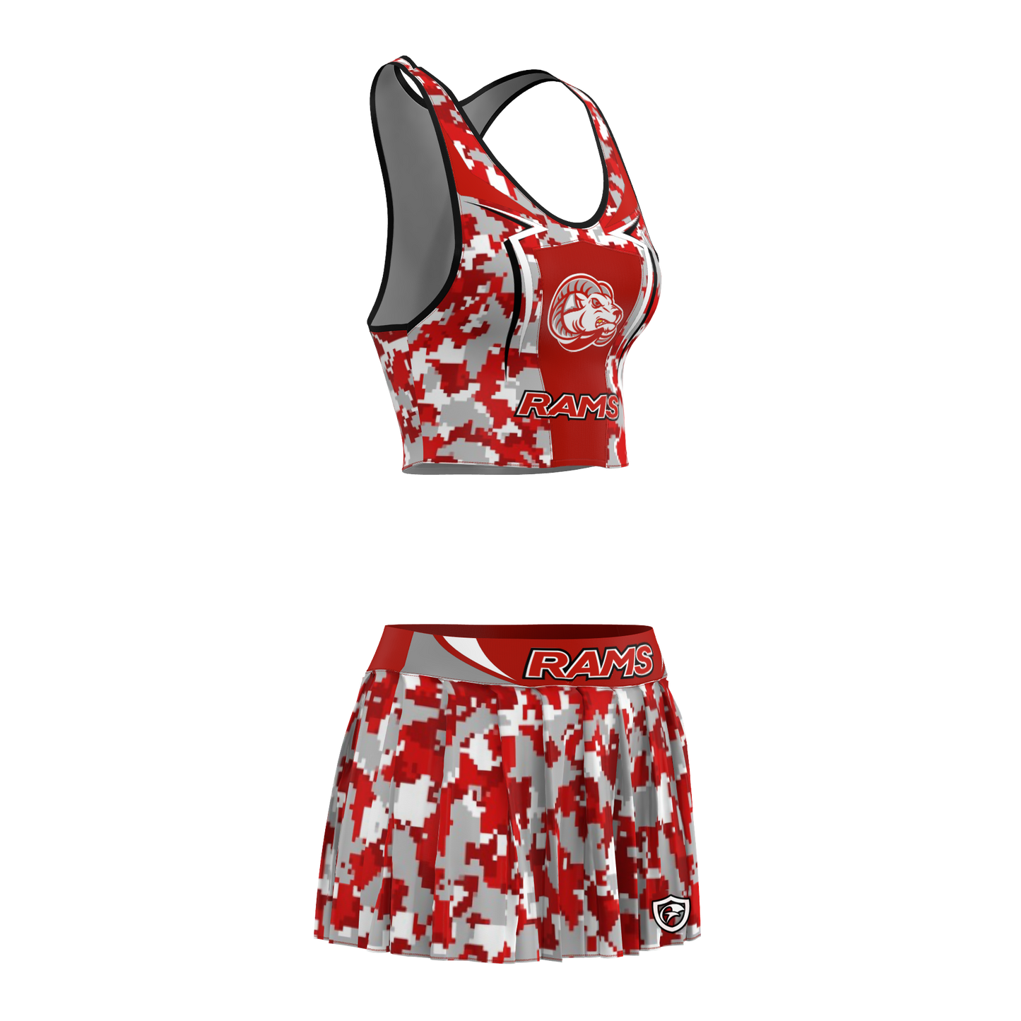 Lady Rams Cheer Top Sports Bra | Goulds Rams Collection