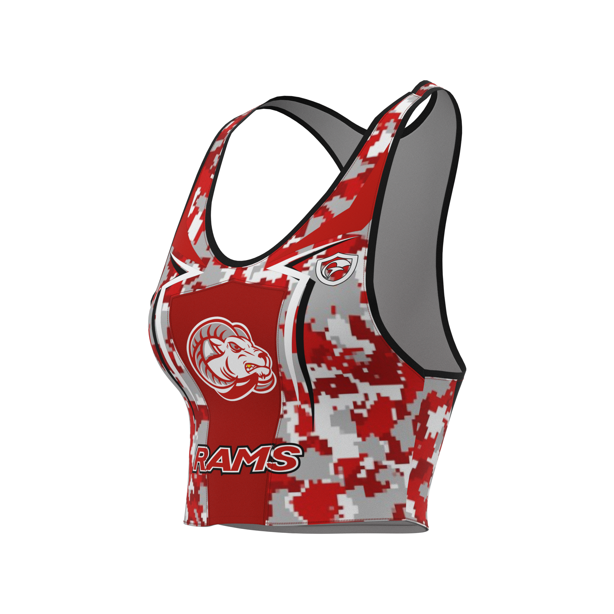 Lady Rams Cheer Top Sports Bra | Goulds Rams Collection