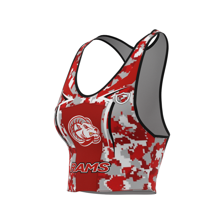 Lady Rams Cheer Top Sports Bra | Goulds Rams Collection