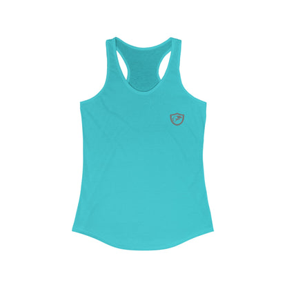 Fergo Women's Ideal Racerback Tank Solid Tahiti Blue