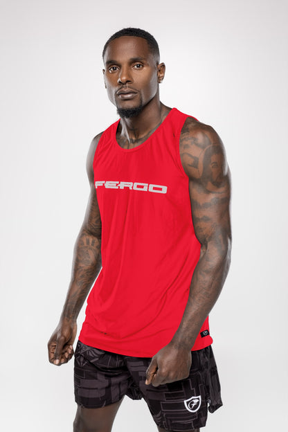 Men Fergo Performance Tanks- Red Color