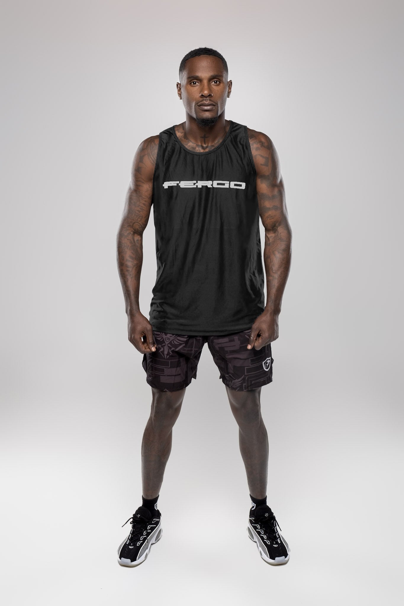 Men Fergo Performance Tanks Black