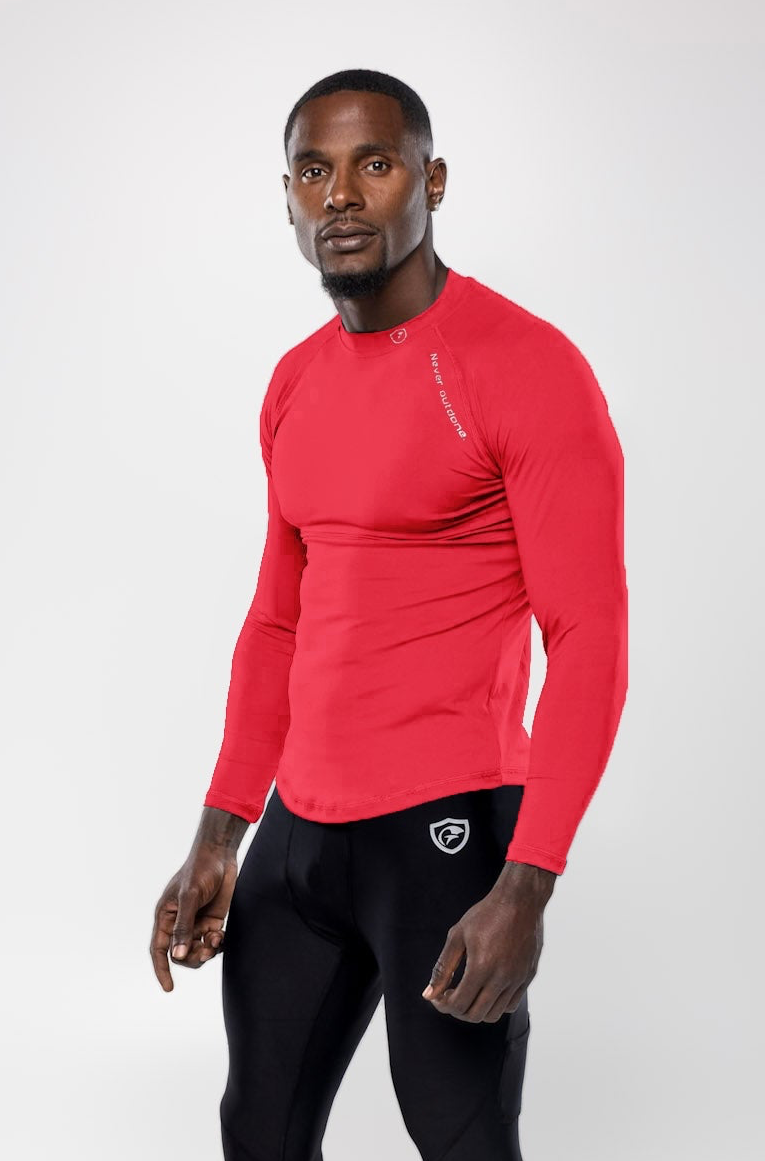 MEN’S Cool-Dry Fit Long Sleeve Mock Neck