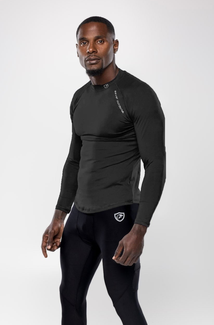 MEN’S Cool-Dry Fit Long Sleeve Mock Neck