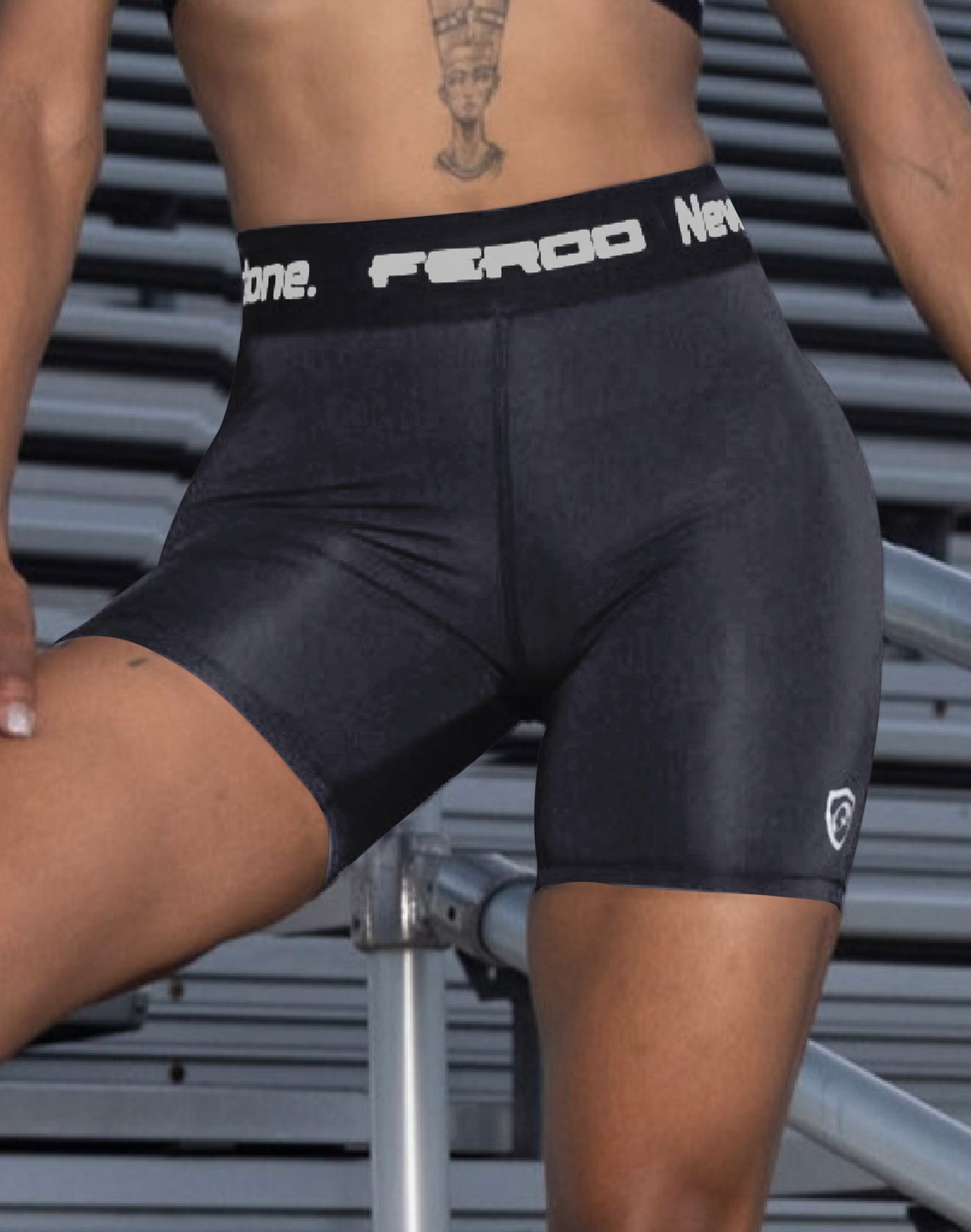 Women Black Sports shorts