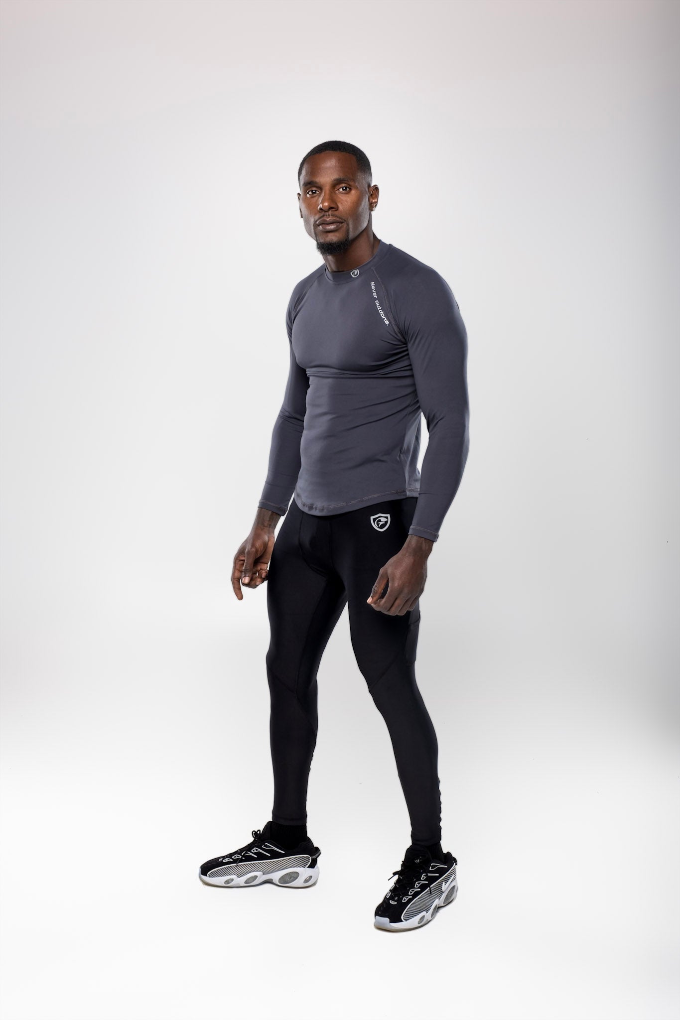 MEN’S Cool-Dry Fit Long Sleeve Mock Neck