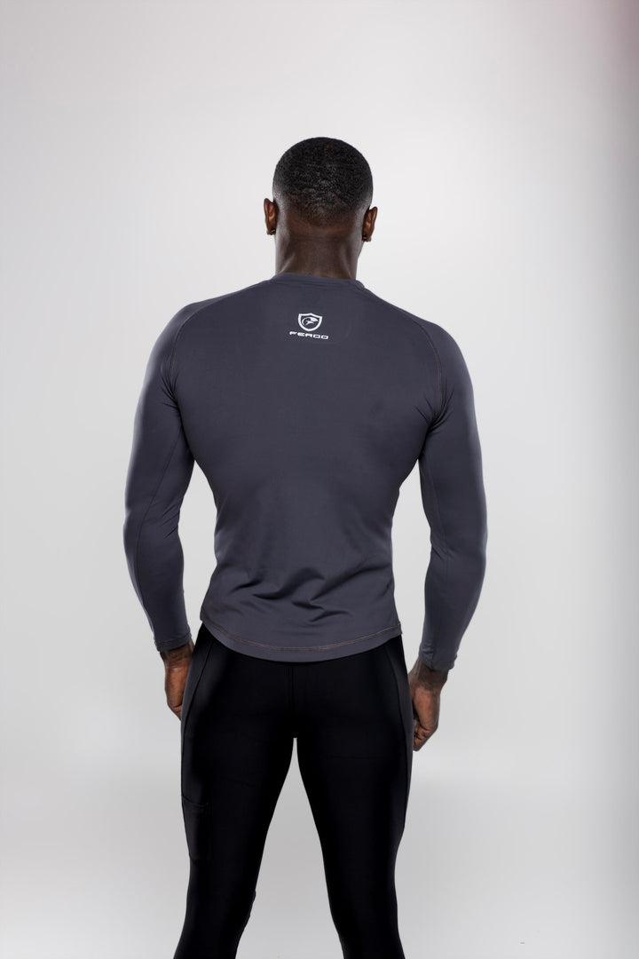 MEN’S Cool-Dry Fit Long Sleeve Mock Neck
