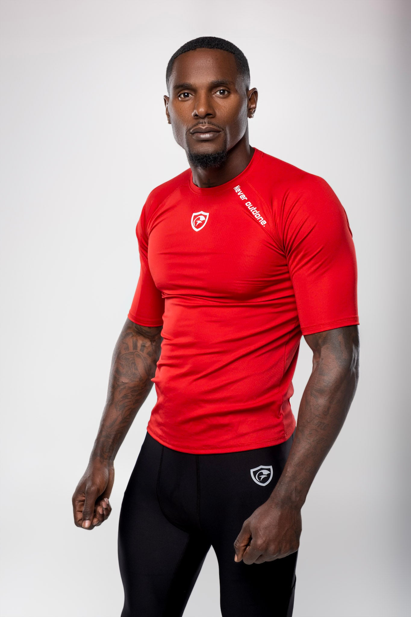 MEN’S Cool-Dry Fit 3/4 Sleeve Mock Neck