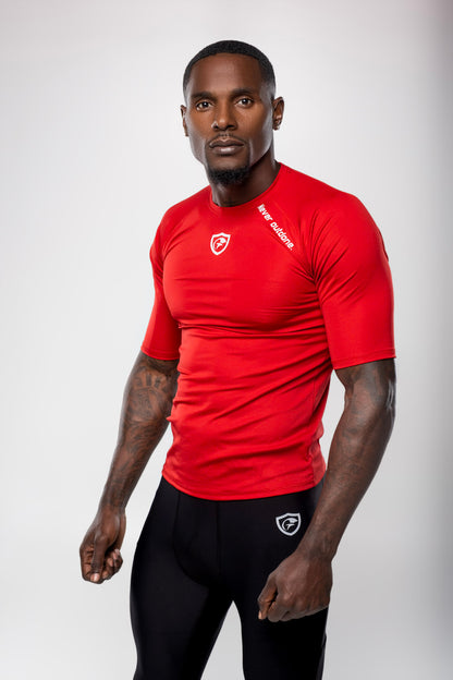 MEN’S Cool-Dry Fit 3/4 Sleeve Mock Neck