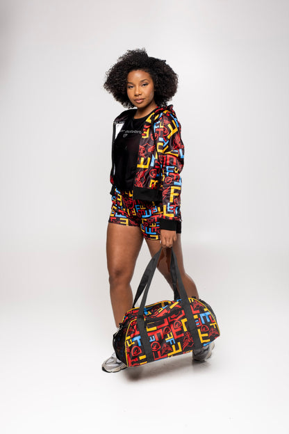 Women Colorful Fleece Full Zip Hoodie