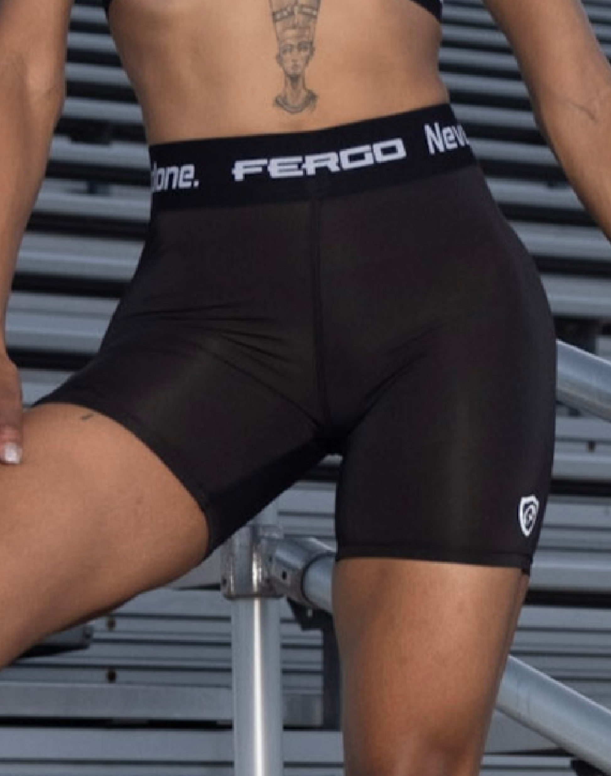 Women Black Sports shorts