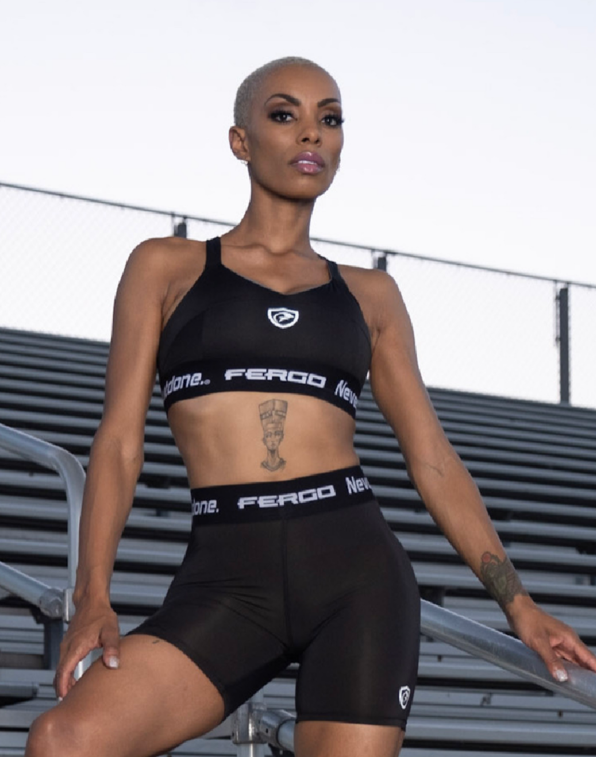 Women Black Sports shorts