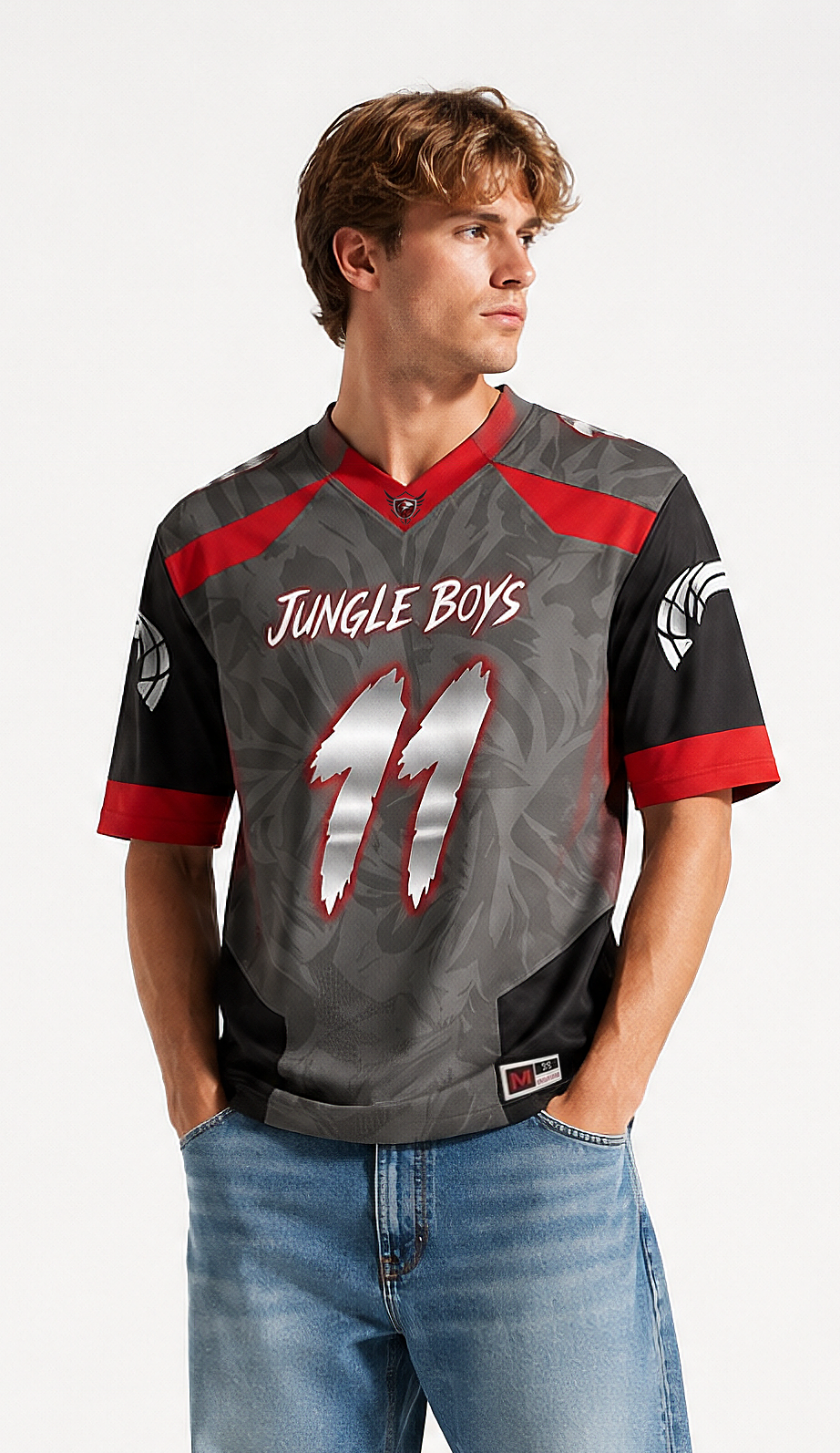 Rams Men's Jungle Boys Customi Numbers and Names on Back, GameDay Authentic Football Jersey | Goulds Rams Collection