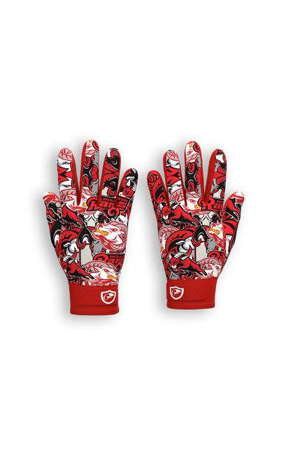 Rams Collage Football Gloves | Goulds Rams collection