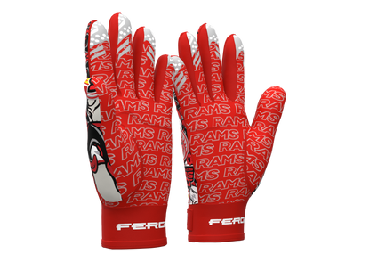 Rams Collage Football Gloves | Goulds Rams collection