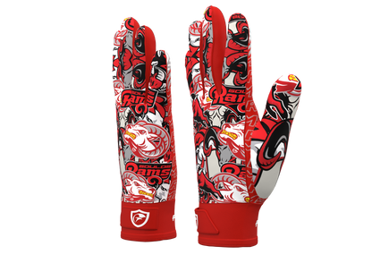 Rams Collage Football Gloves | Goulds Rams collection