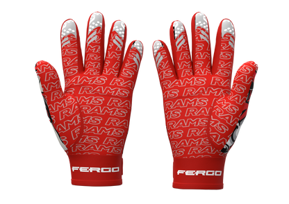 Rams Collage Football Gloves | Goulds Rams collection
