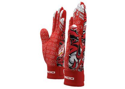 Rams Collage Football Gloves | Goulds Rams collection
