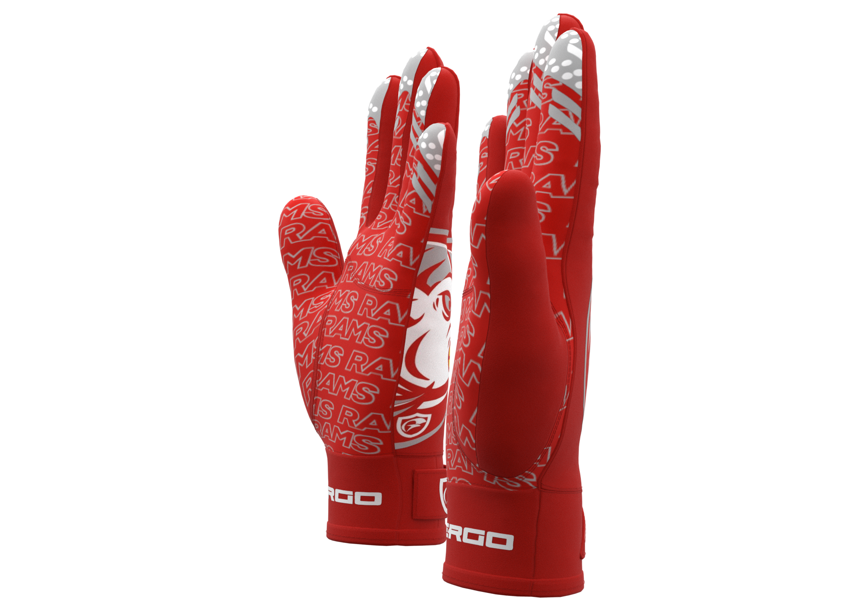 Ram head Football Gloves | Goulds Rams collection