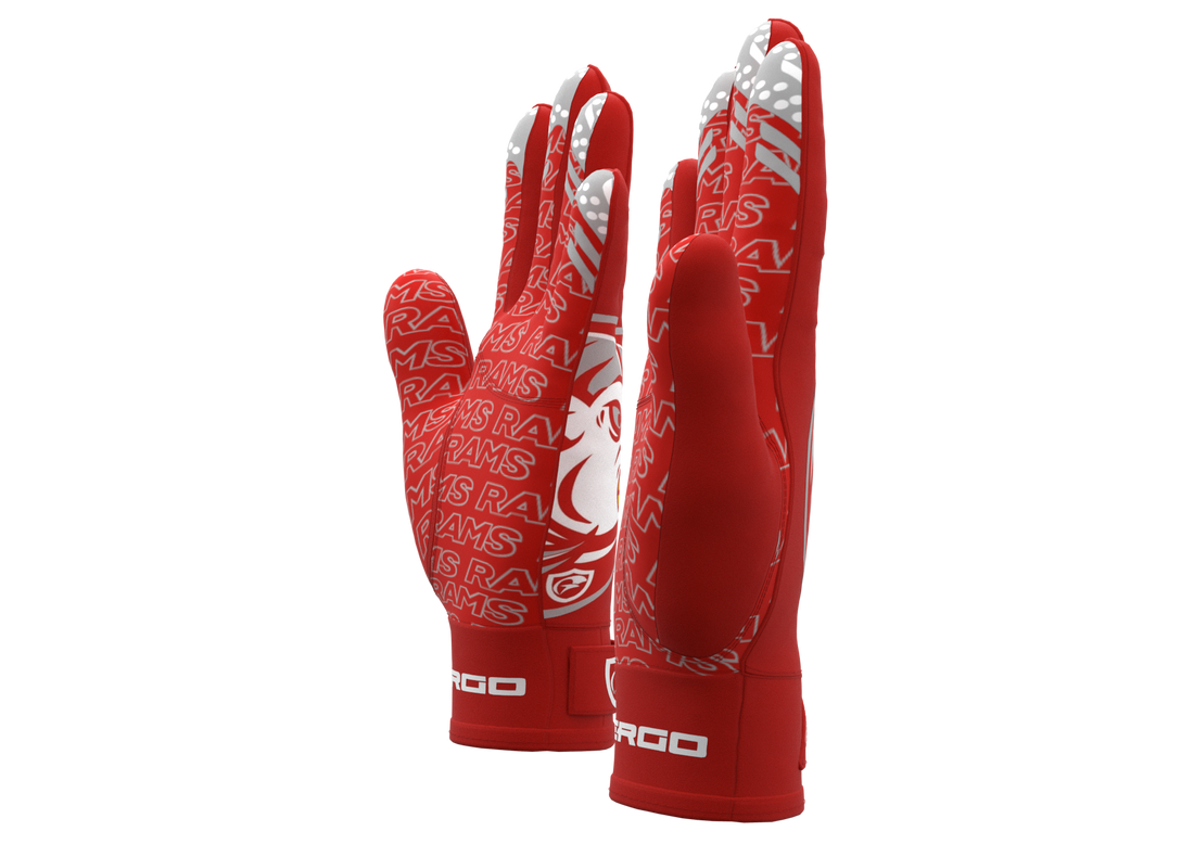 Ram head Football Gloves | Goulds Rams collection