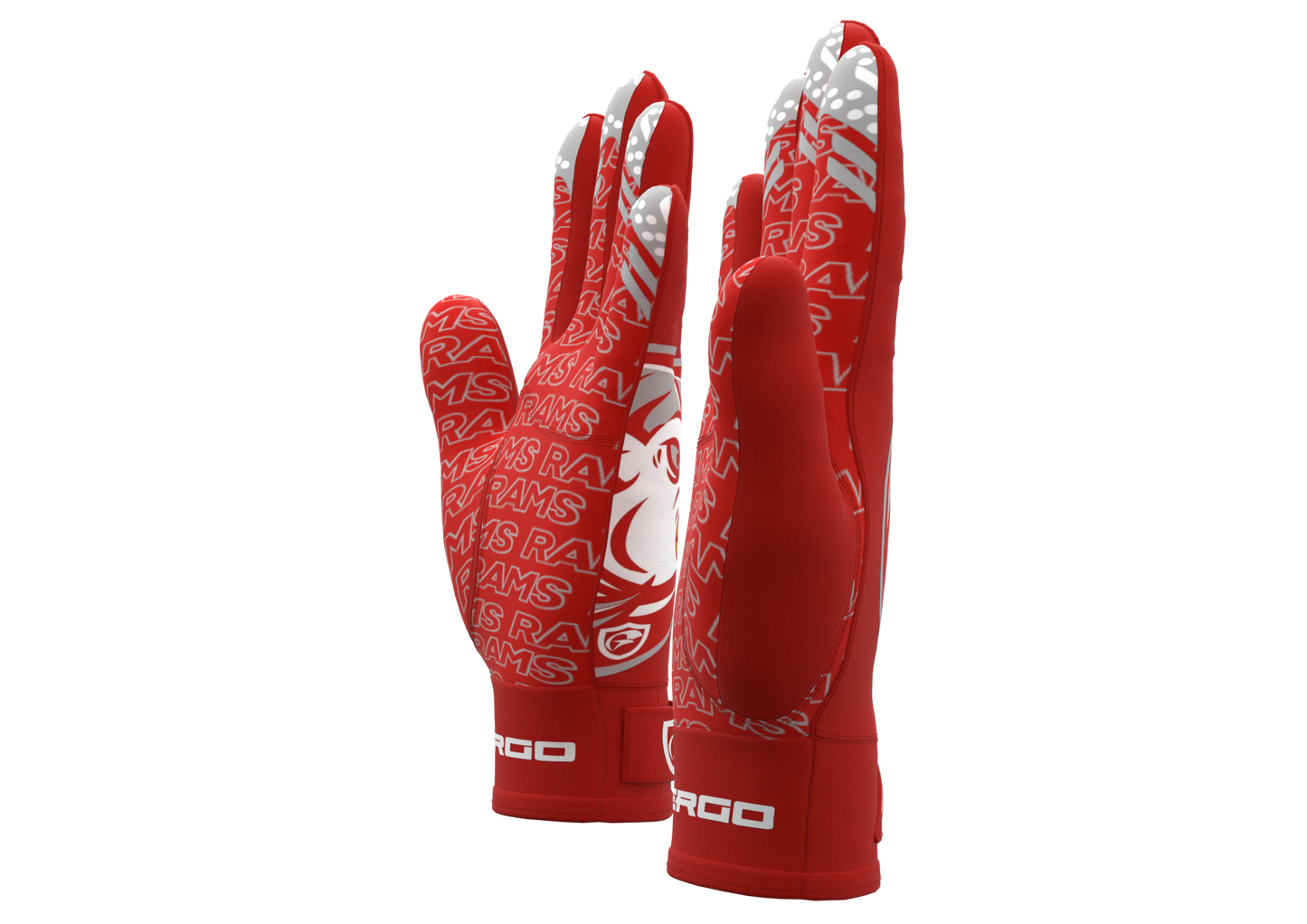 Ram head Football Gloves | Goulds Rams collection