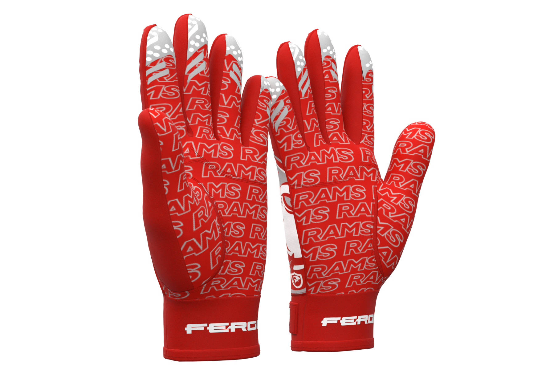 Ram head Football Gloves | Goulds Rams collection