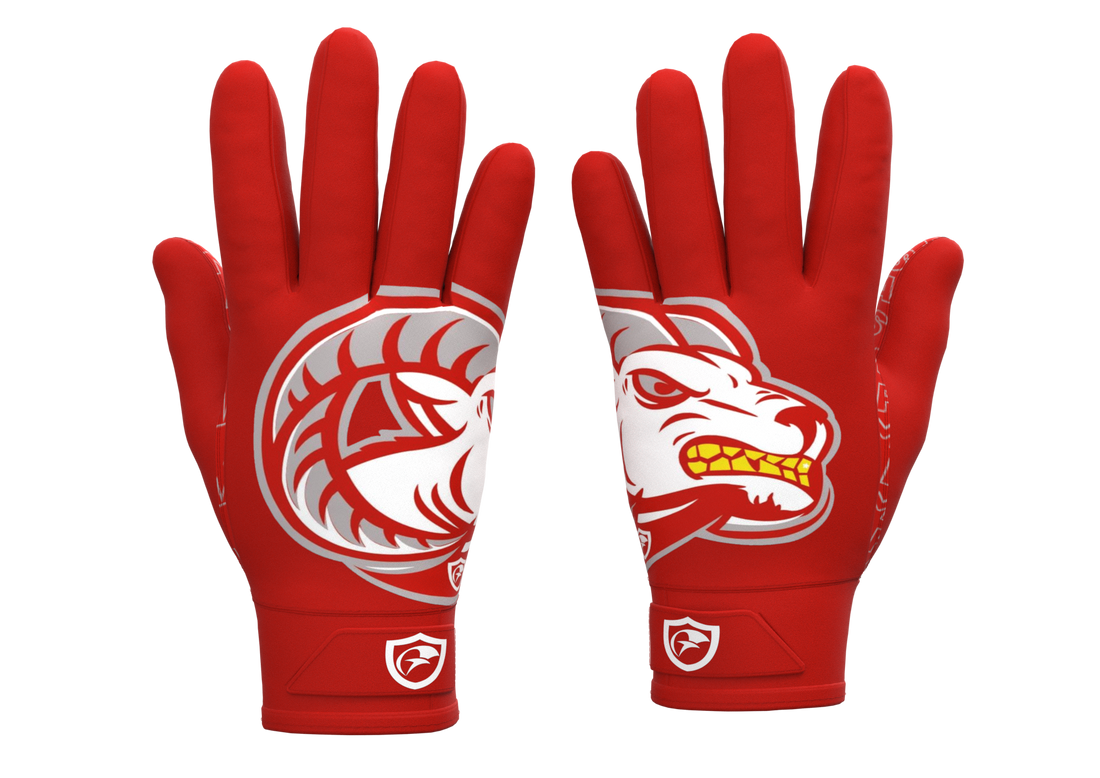 Ram head Football Gloves | Goulds Rams collection