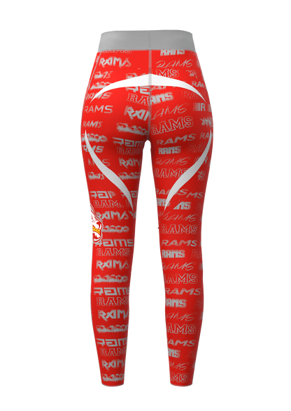 Lady Rams Leggings (RED) | Goulds Rams Collection