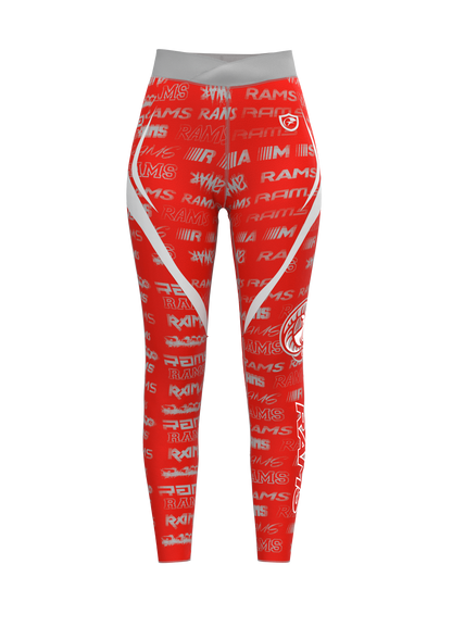 Lady Rams Leggings (RED) | Goulds Rams Collection