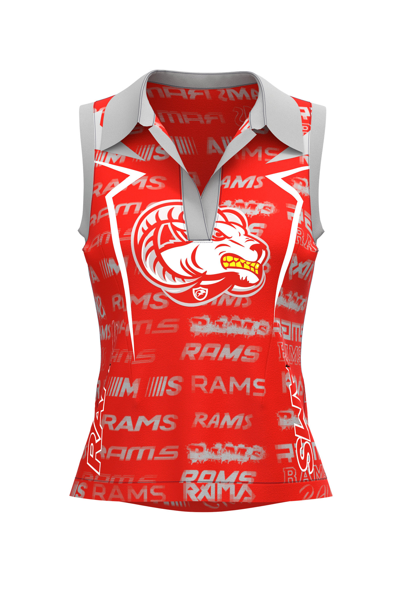 Lady Rams Ramhead sleeveless Polo | Goulds Rams Collection