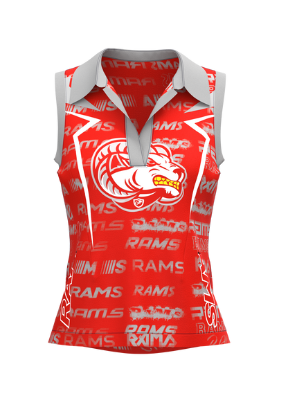 Lady Rams Ramhead sleeveless Polo | Goulds Rams Collection