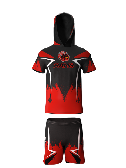 Rams Bolt Short Sleeve Hoodie & Shorts Set | Goulds Rams Collection