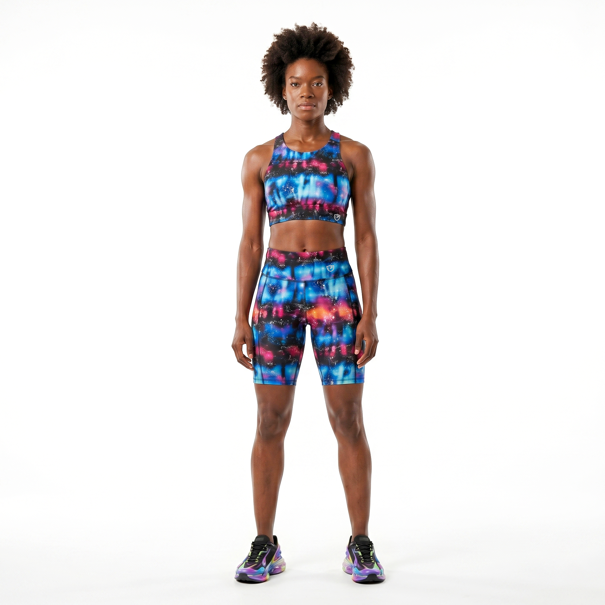 Splatter Print Shorts Tie Dye