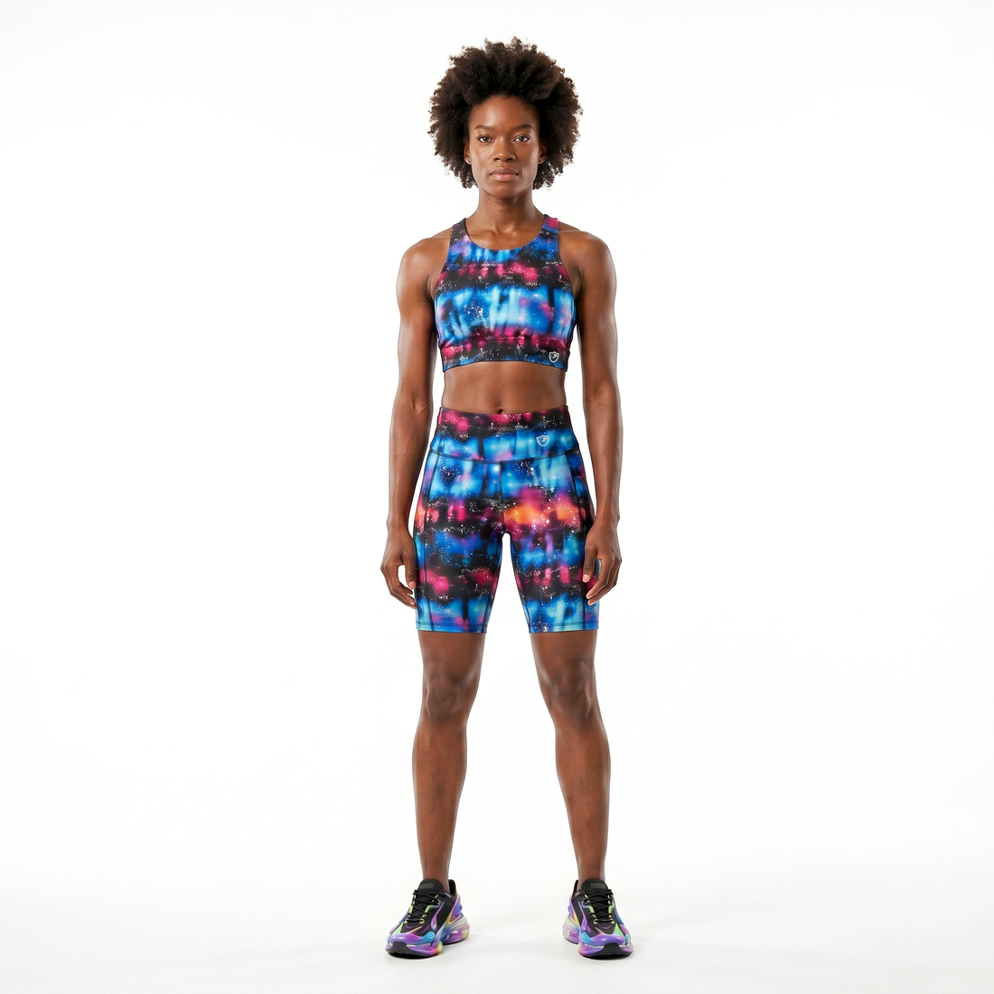 Splatter Print Shorts Tie Dye