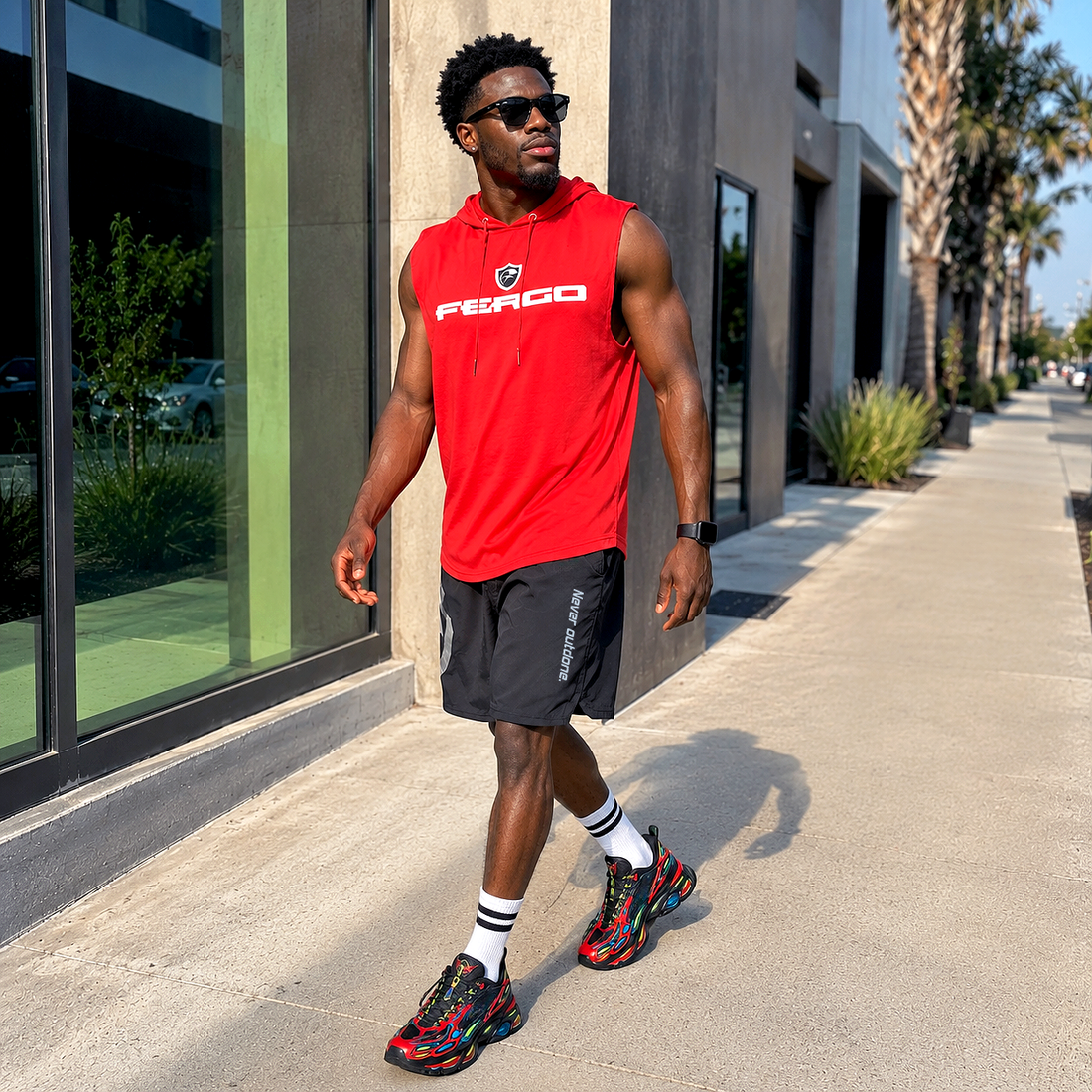 Fergo Men Hoodie Sleeveless Tees