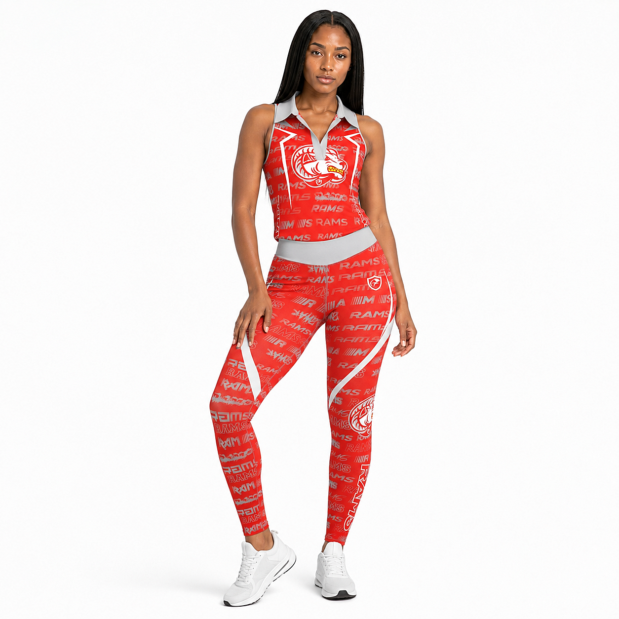 Lady Rams Ramhead sleeveless Polo | Goulds Rams Collection