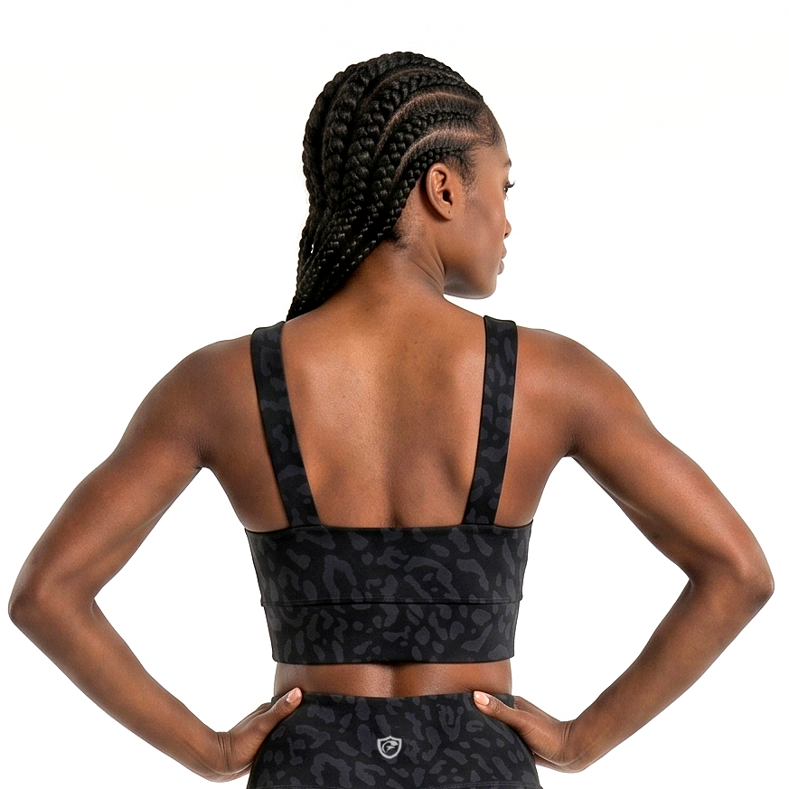 Stylish Animal Print Sports Bra Top