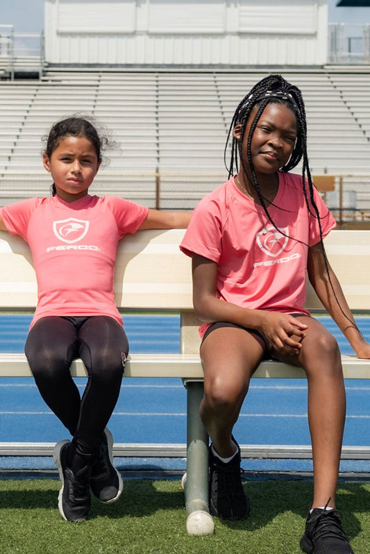 Girls Compression Shirt Pink