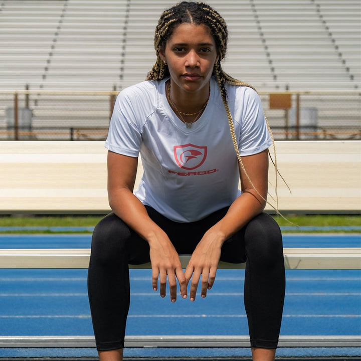 Girls Compression Shirt White